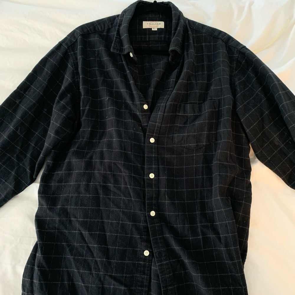 T. Walker check button up